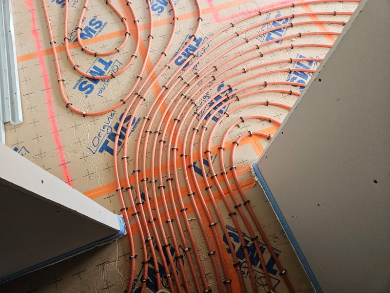 pose d'un plancher chauffant à barentin