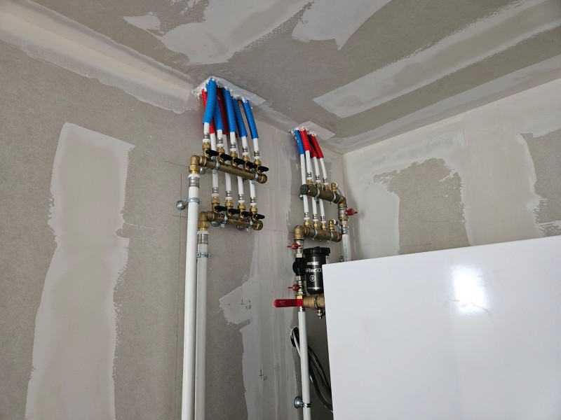 installation d'une pompe à chaleur air-eau Atlantic à lindebeuf