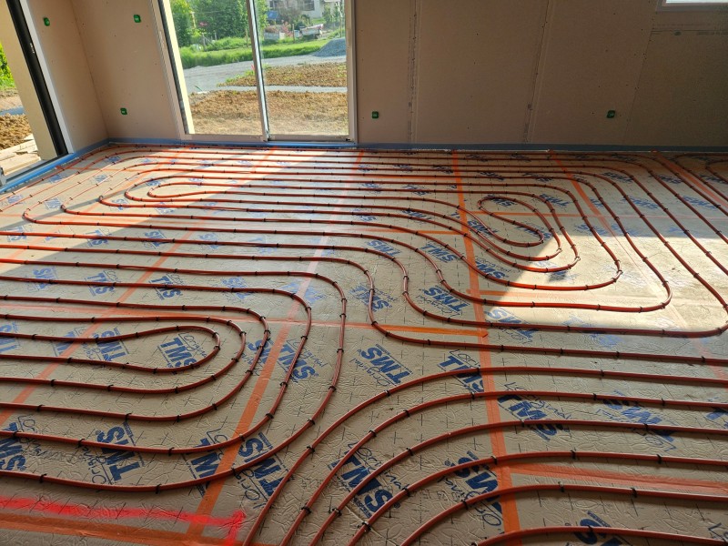 pose d'un plancher chauffant à barentin